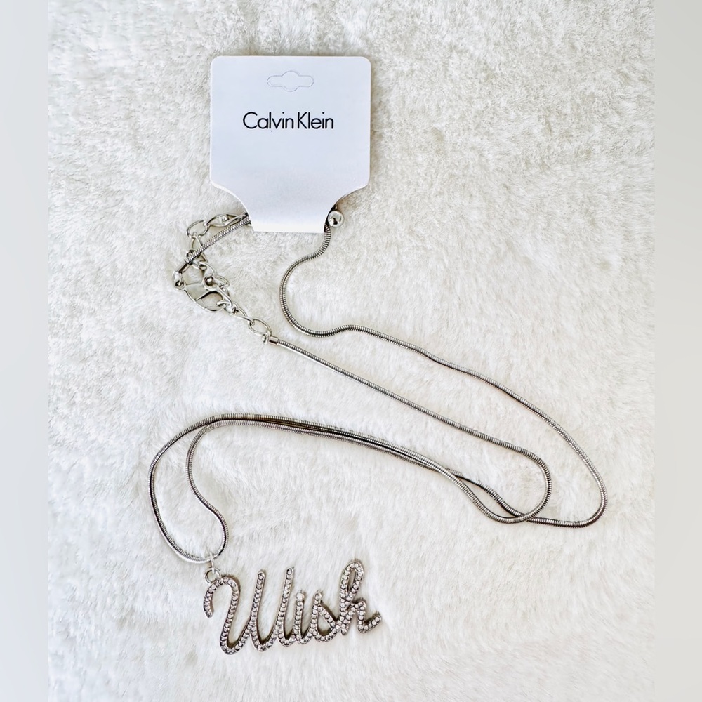 Calvin Klein Wish Silver Necklace - NWT